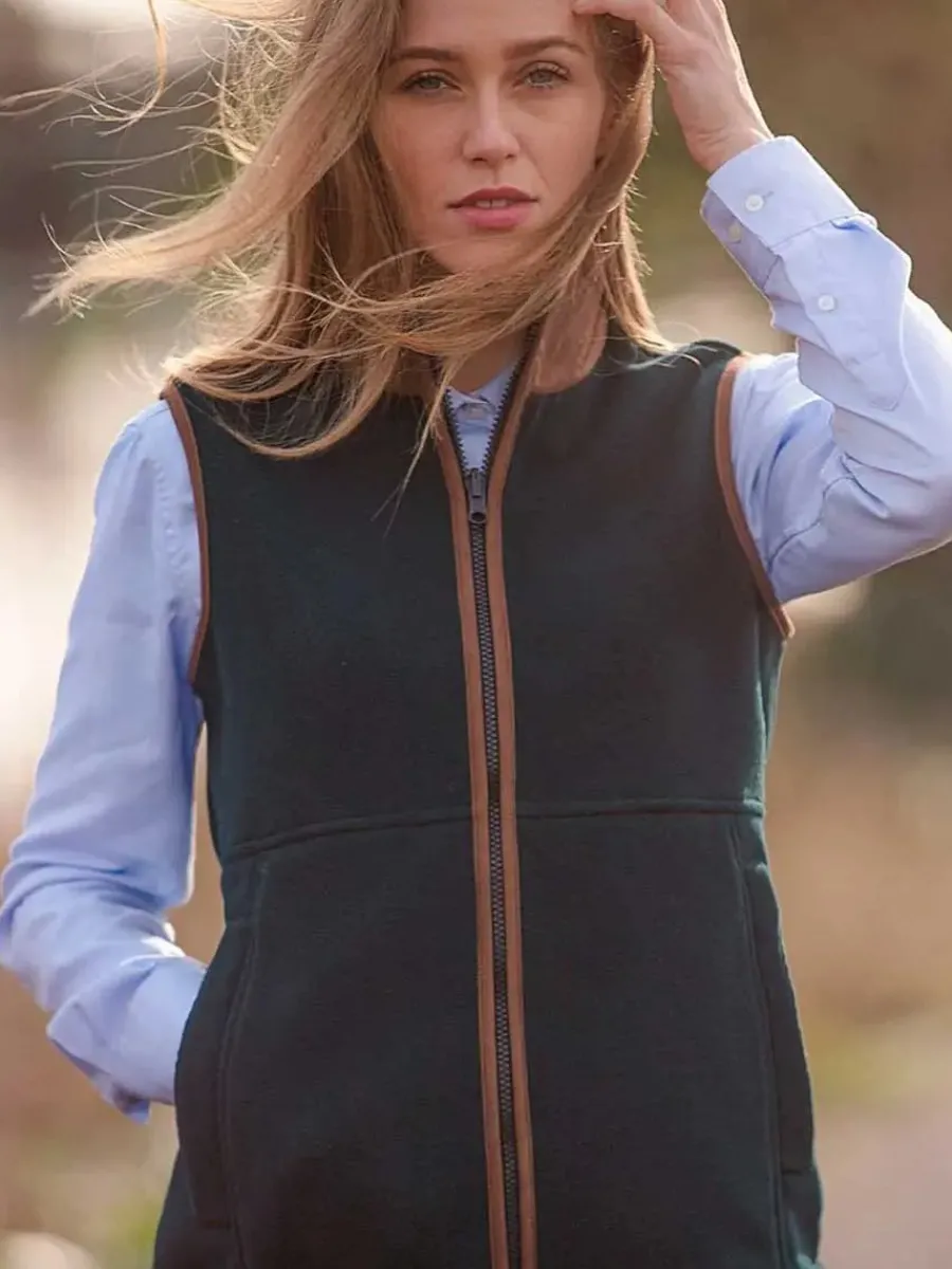 alan_paine_aylsham_ladies_2-1.webp Women Alan Paine Aylsham Ladies Fleece Gilet - Dark Navy