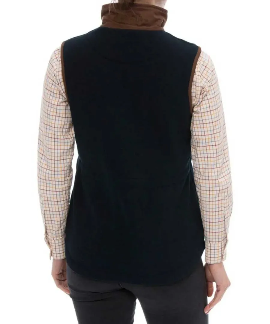 alan_paine_aylsham_ladies_4.webp Women Alan Paine Aylsham Ladies Fleece Gilet - Dark Navy