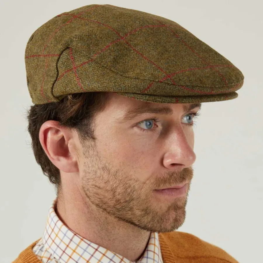 Alan Paine Combrook Mens Tweed Flat Cap -