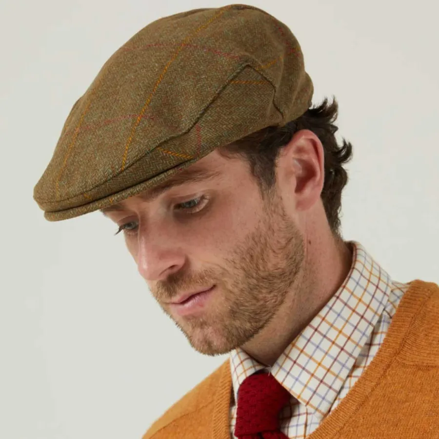 Alan Paine Combrook Mens Tweed Flat Cap -