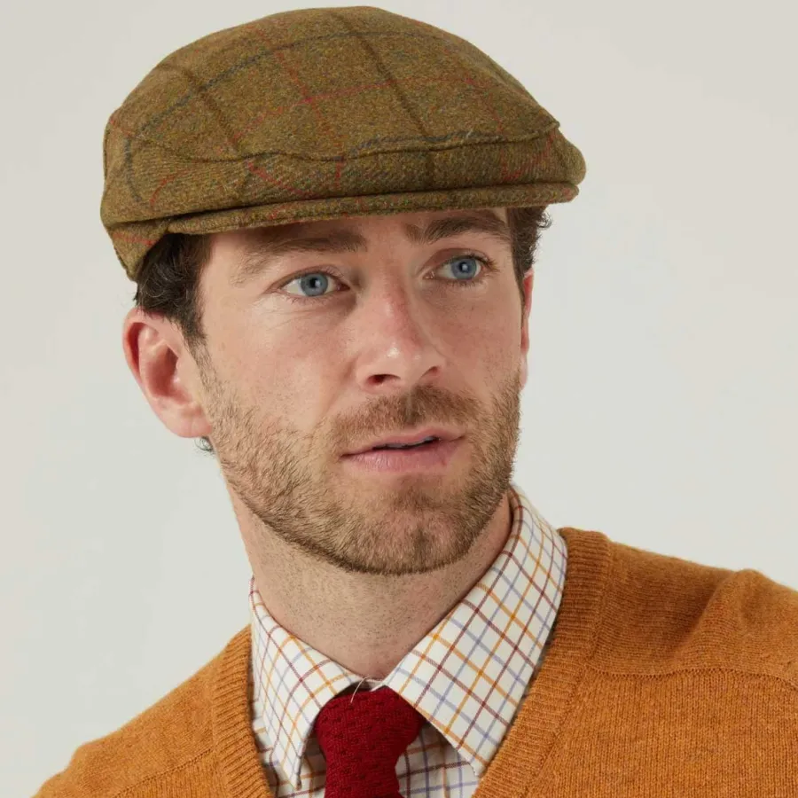 Alan Paine Combrook Mens Tweed Flat Cap -
