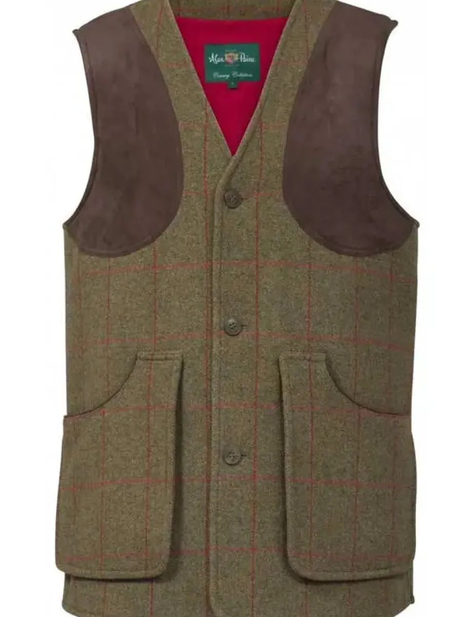 Alan Paine Combrook Mens Shooting Waistcoat - Sage