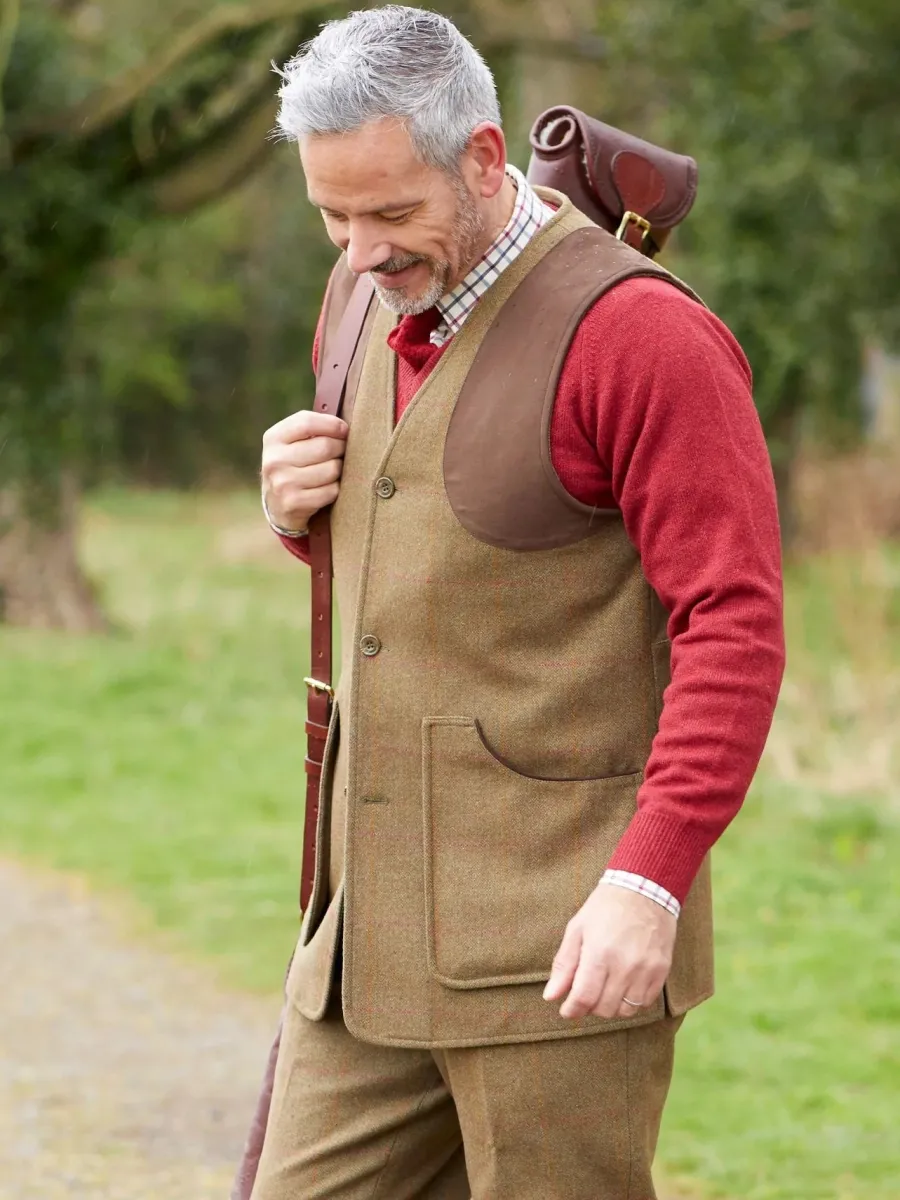 Alan Paine Combrook Mens Shooting Waistcoat - Hawthorn
