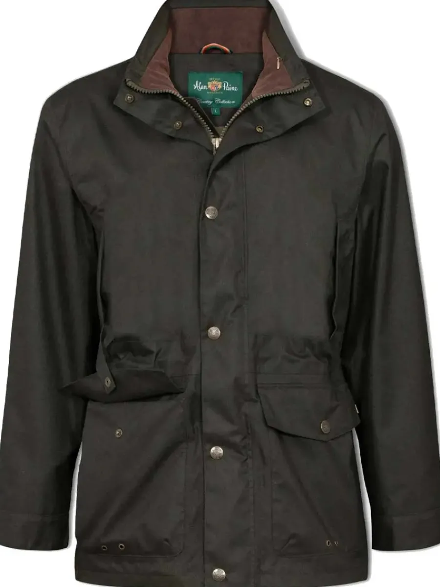 Alan Paine Fernley Field Coat - Mens Waterproof - Woodland