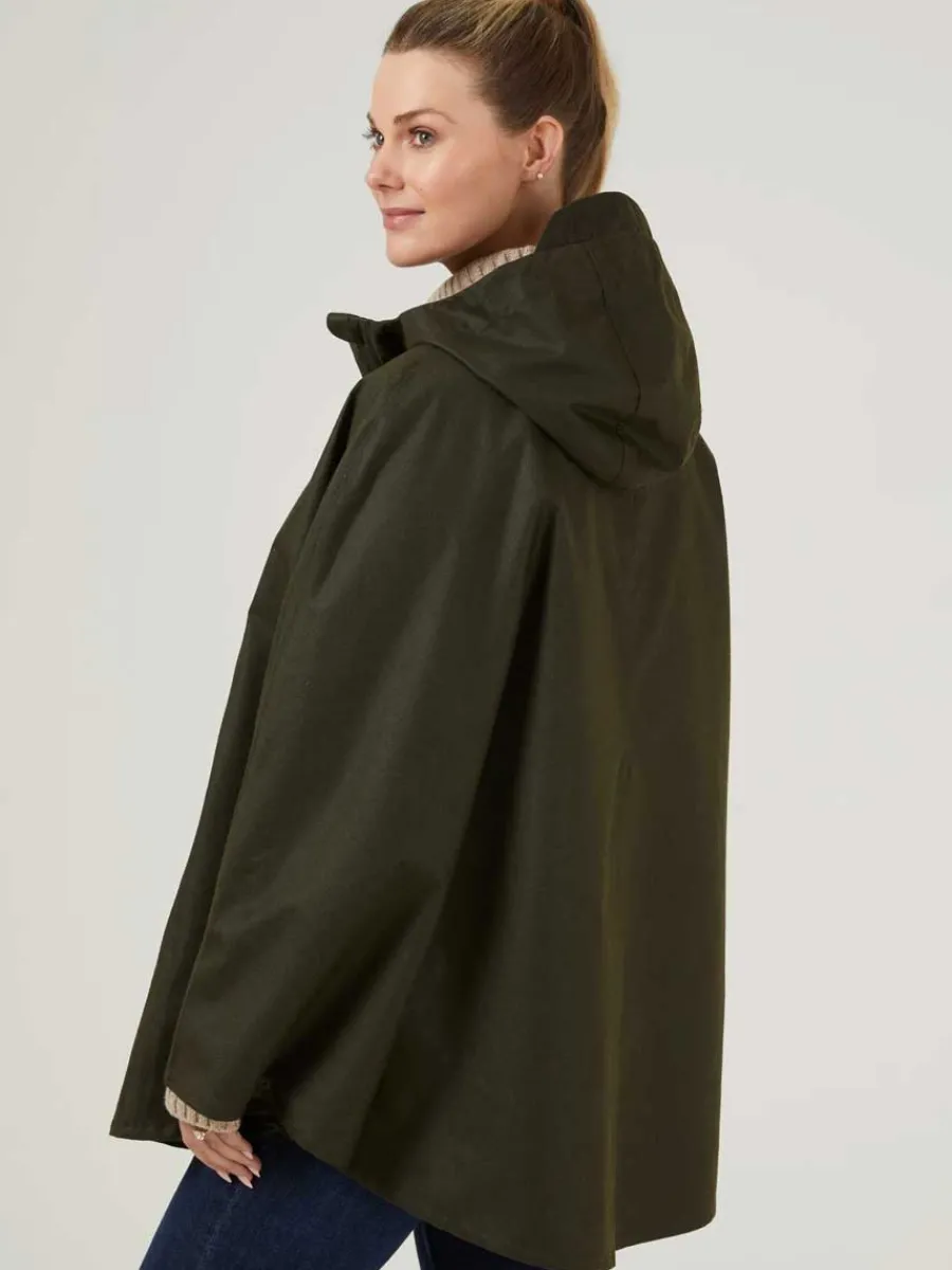 alan_paine_fernley_ladies_3.webp Alan Paine Fernley Ladies Waterproof Cape - Woodland