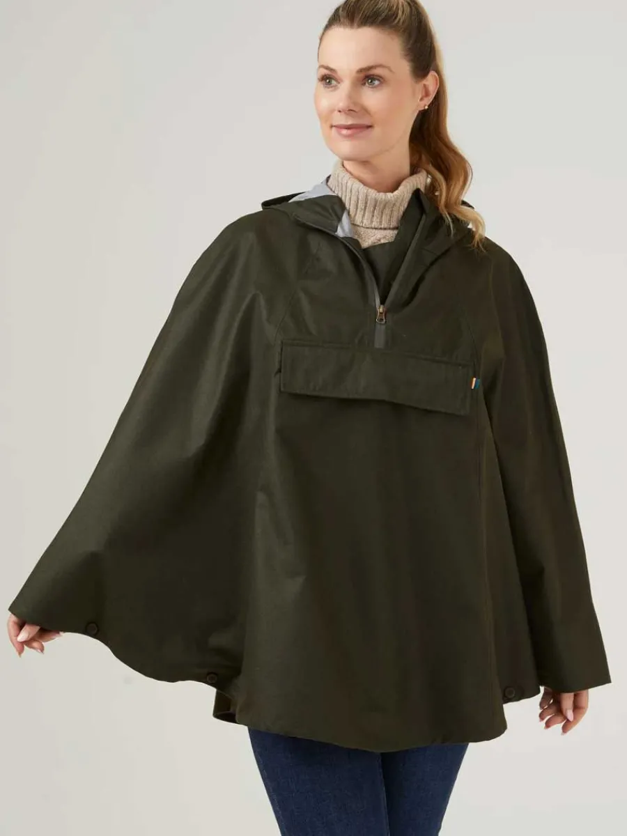 alan_paine_fernley_ladies_4.webp Alan Paine Fernley Ladies Waterproof Cape - Woodland