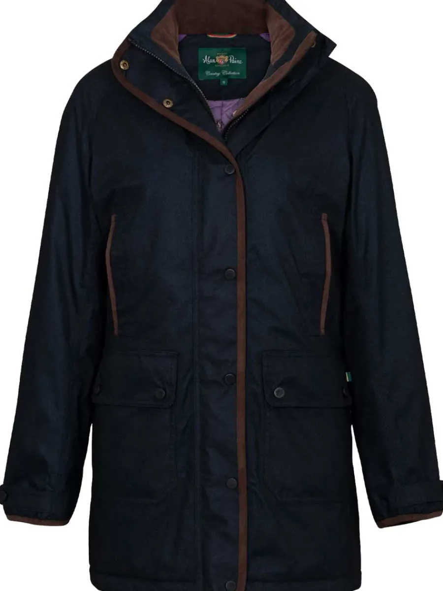 Women Alan Paine Fernley Weekend Coat - Ladies Waterproof - Navy