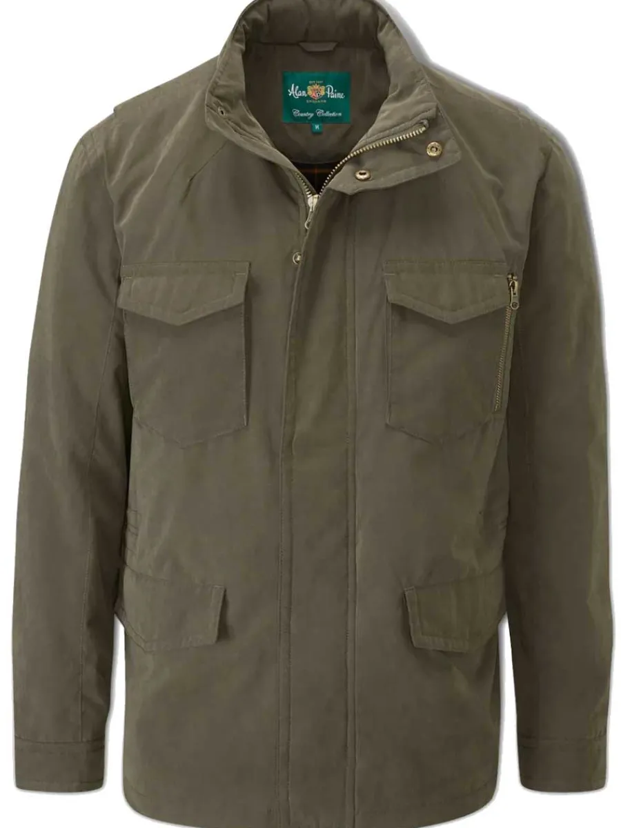 Alan Paine Milwood Mens Military Jacket - Olive