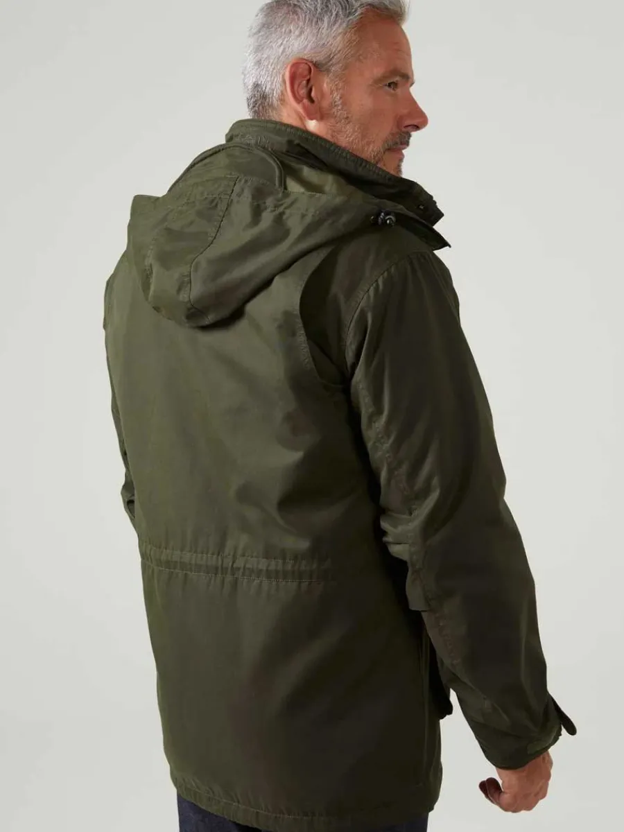 alan_paine_milwood_mens_w_2.webp Alan Paine Milwood Mens Waterproof Shooting Coat - Olive