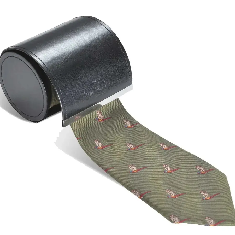 Women Alan Paine Ripon Silk Tie - Flying Pheasant Design -