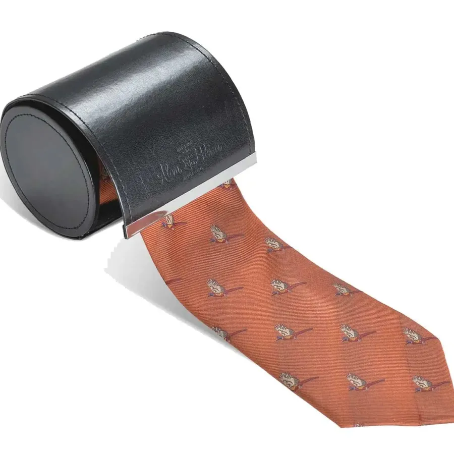Women Alan Paine Ripon Silk Tie - Flying Pheasant Design -