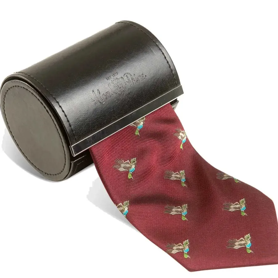 Women Alan Paine Ripon Silk Tie - Duck Design -