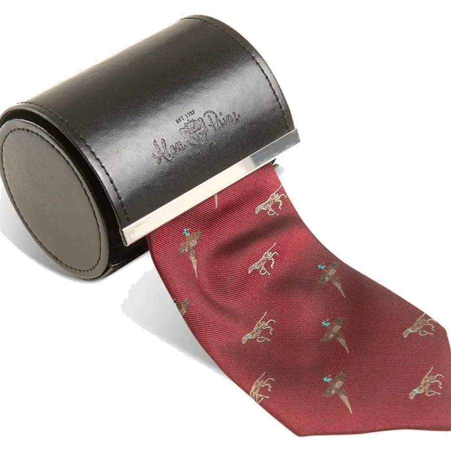 Women Alan Paine Ripon Silk Tie - Bird & Dog Design -