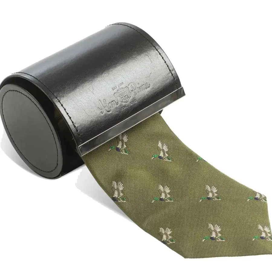 Women Alan Paine Ripon Silk Tie - Duck Design -