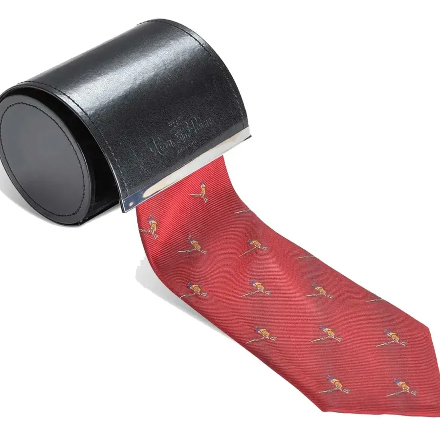 Women Alan Paine Ripon Silk Tie - Standing Pheasant Design -