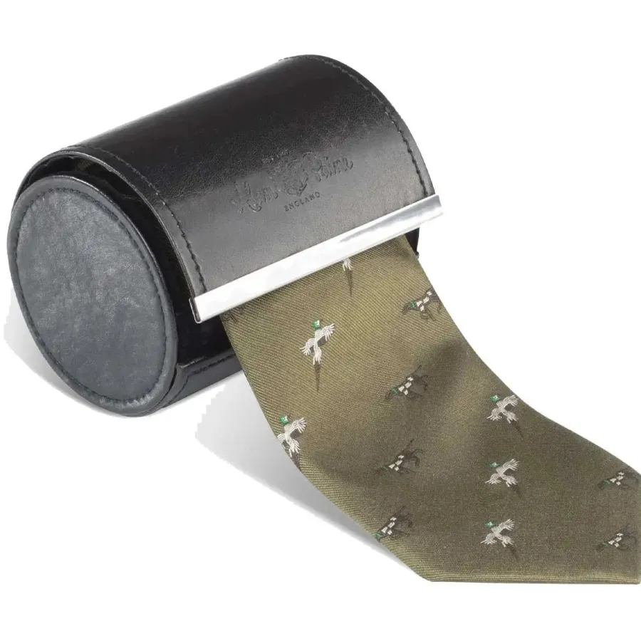 Women Alan Paine Ripon Silk Tie - Bird & Dog Design -