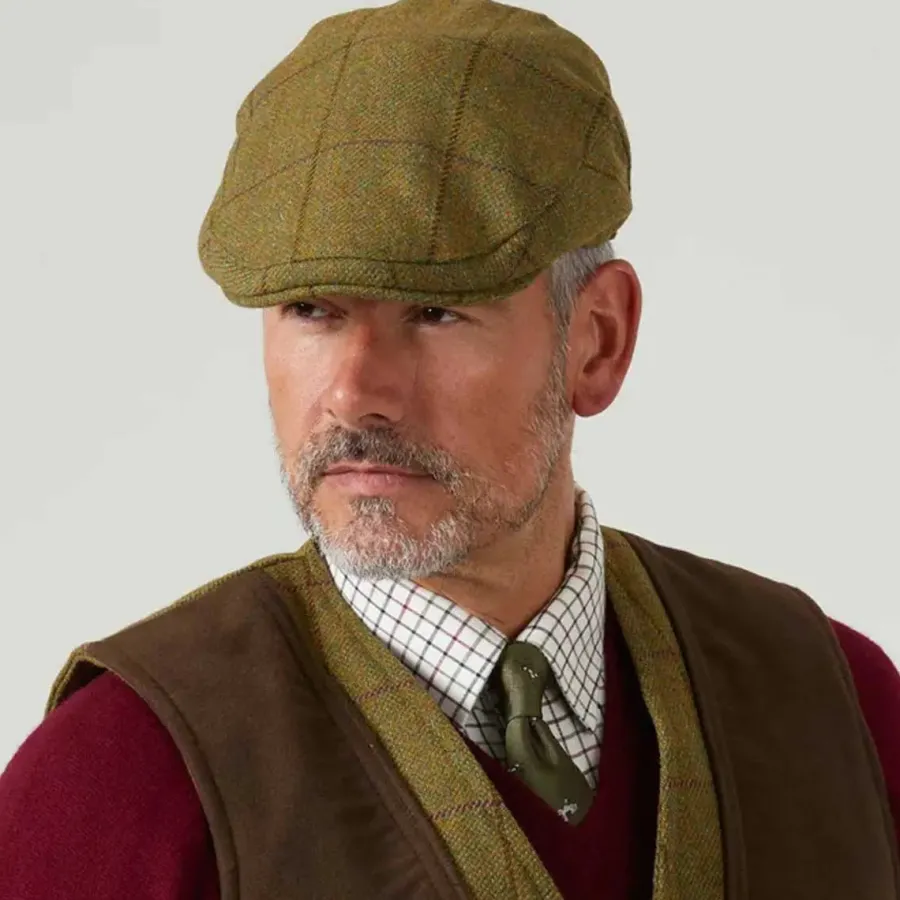 Alan Paine Rutland Mens Tweed Flat Cap -