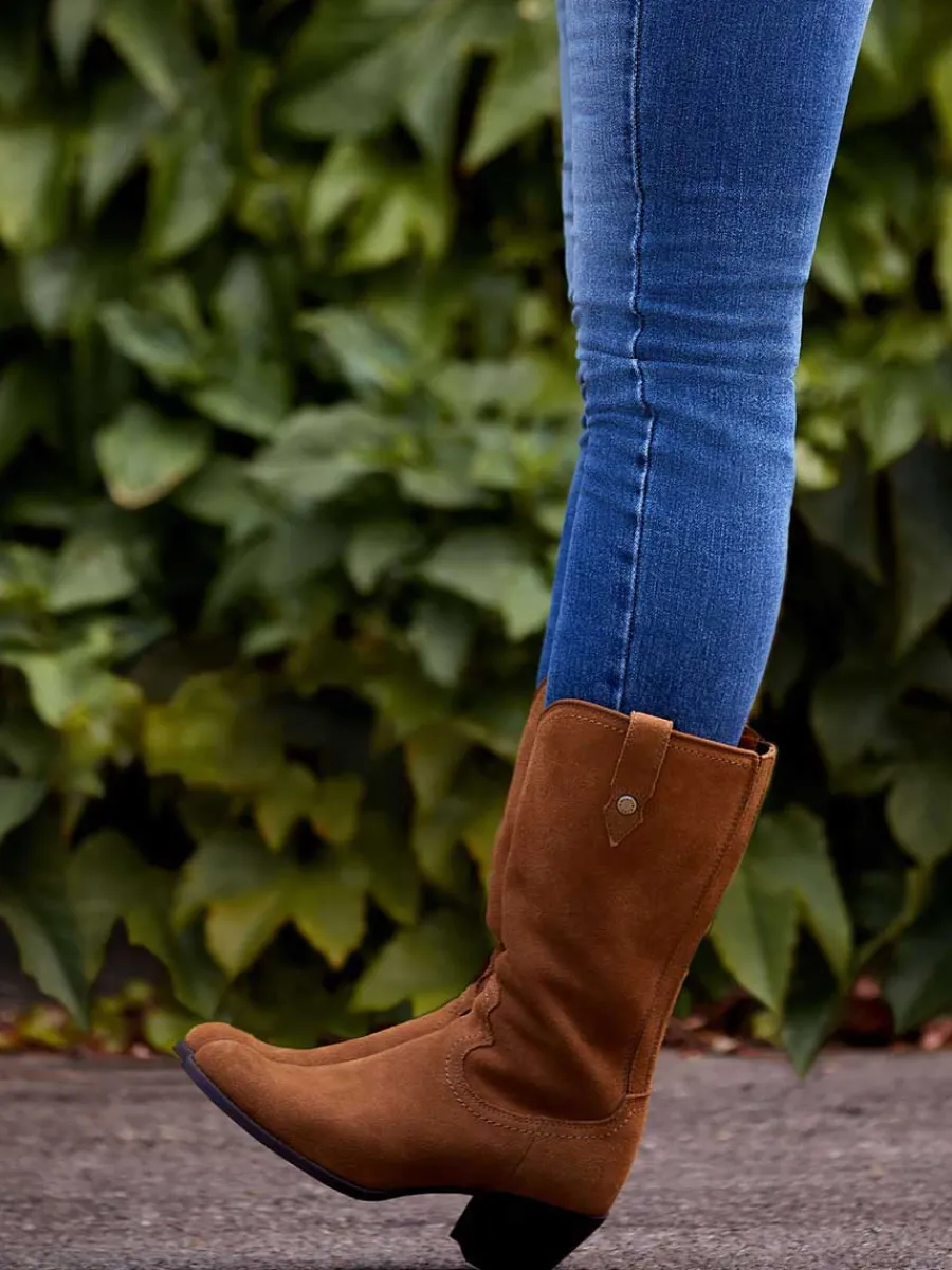 Ariat Addison Western Boots - Womens - Carmel Suede
