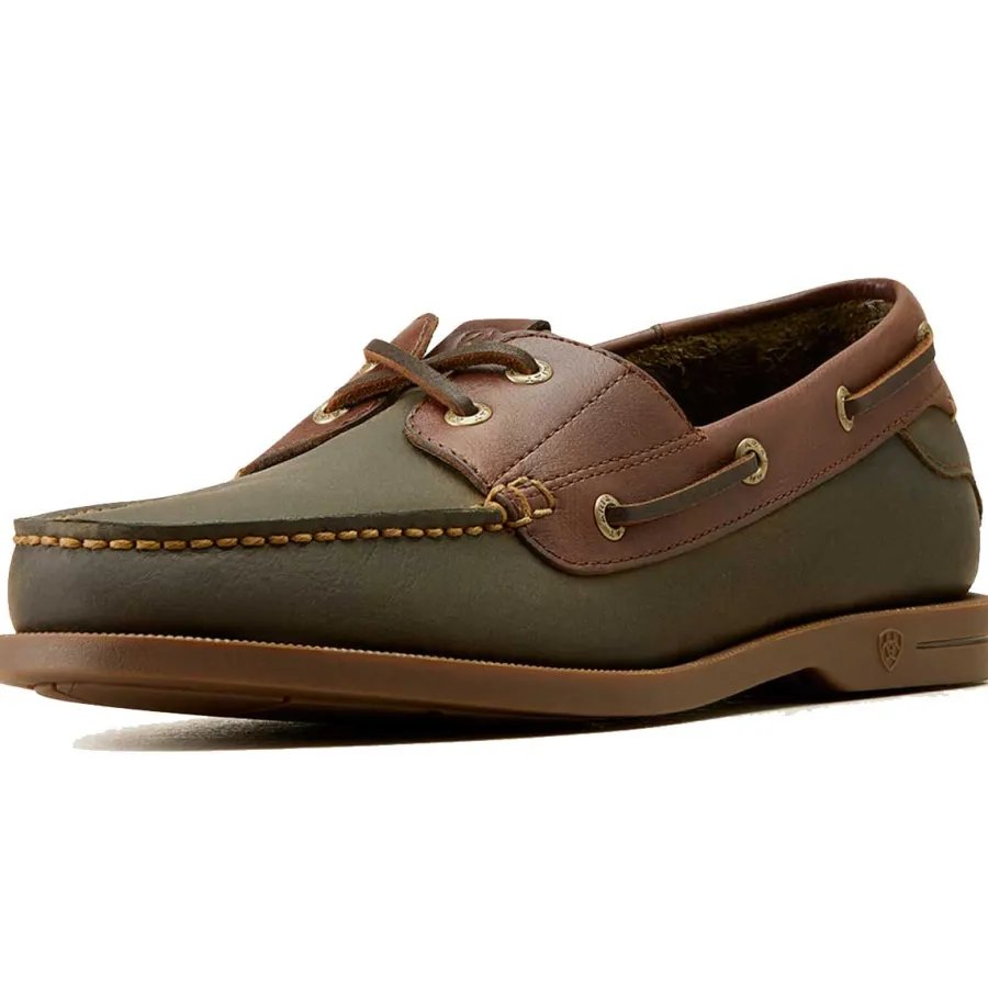 Ariat Antigua Deck Shoes - Mens - Olive Night