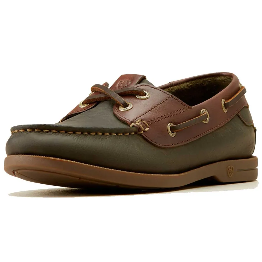 Women Ariat Antigua Deck Shoes - Womens - Olive Night