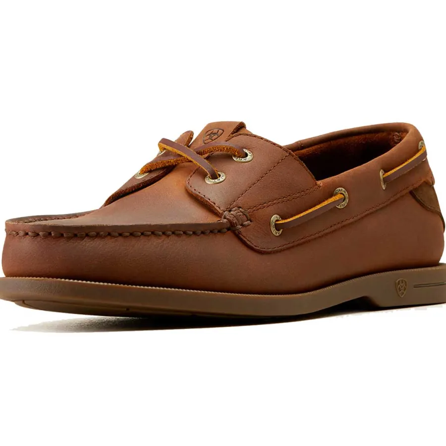 Ariat Antigua Deck Shoes - Mens - Bridle Brown