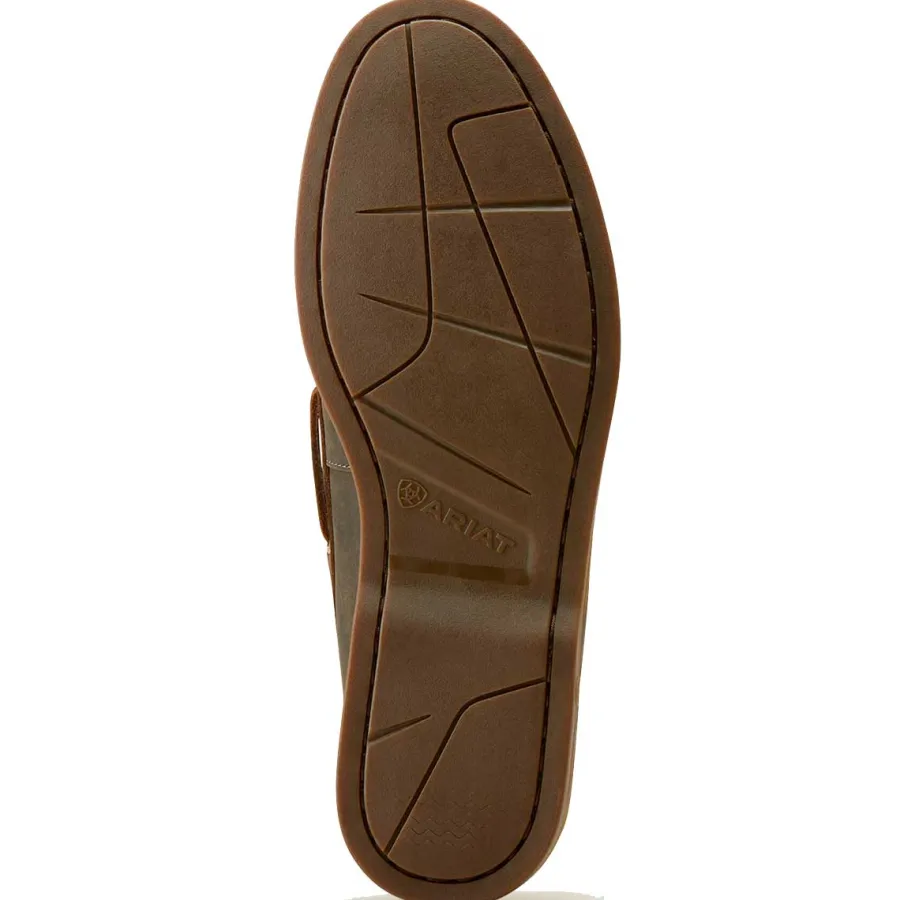 Ariat Antigua Deck Shoes - Mens - Olive Night