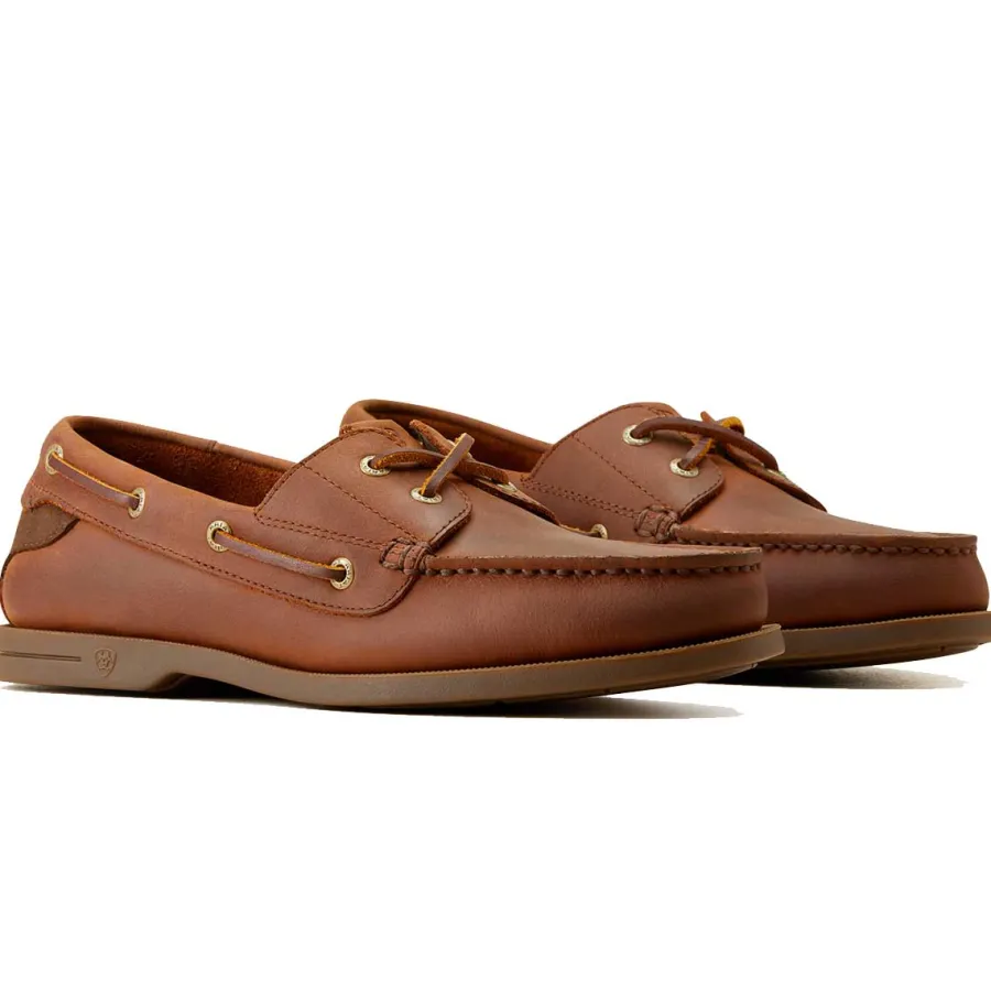 ariat_antigua_deck_shoes__3.webp Ariat Antigua Deck Shoes - Mens - Bridle Brown