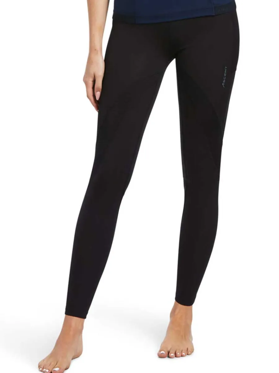 Women Ariat Ascent Half Grip Riding Tights - Womens - Black