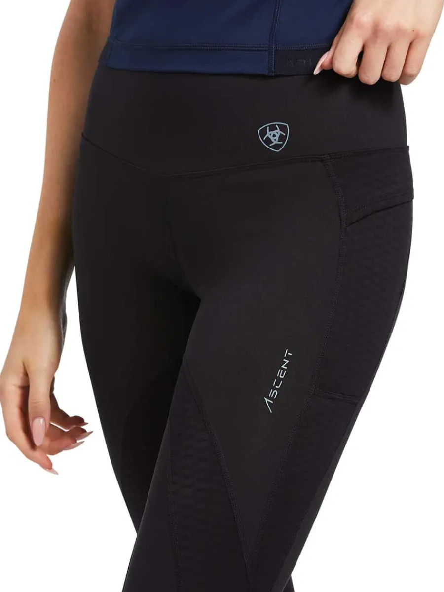 ariat_ascent_half_grip_ri_4.webp Women Ariat Ascent Half Grip Riding Tights - Womens - Black