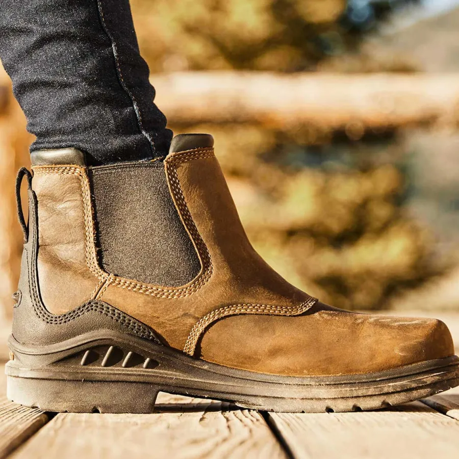 Ariat Barnyard Twin Gore II Waterproof Boots - Womens - Antique Brown