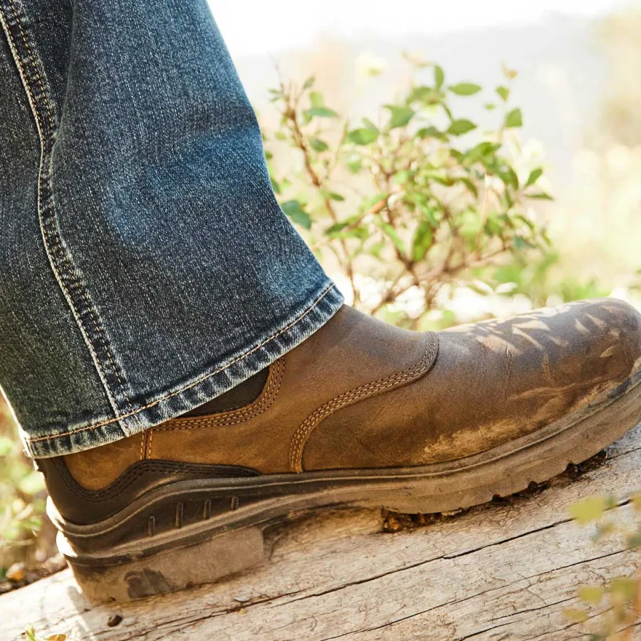 Ariat Barnyard Twin Gore II Waterproof Boots - Mens - Antique Brown