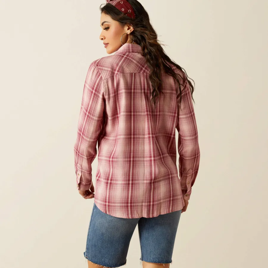 Women Ariat Billie Jean Western Shirt - Womens - Delilah Plaid