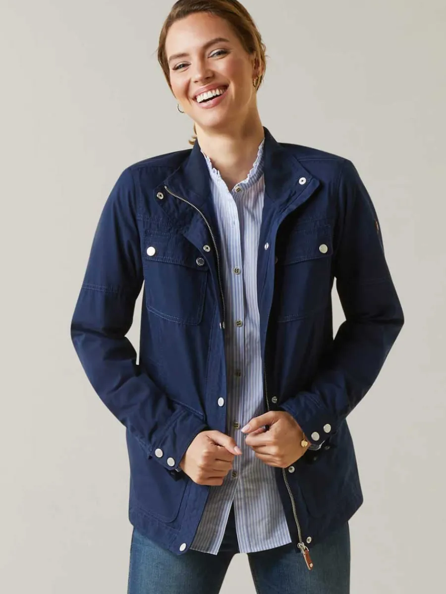 Women Ariat Calumet Field Jacket - Women's - Navy