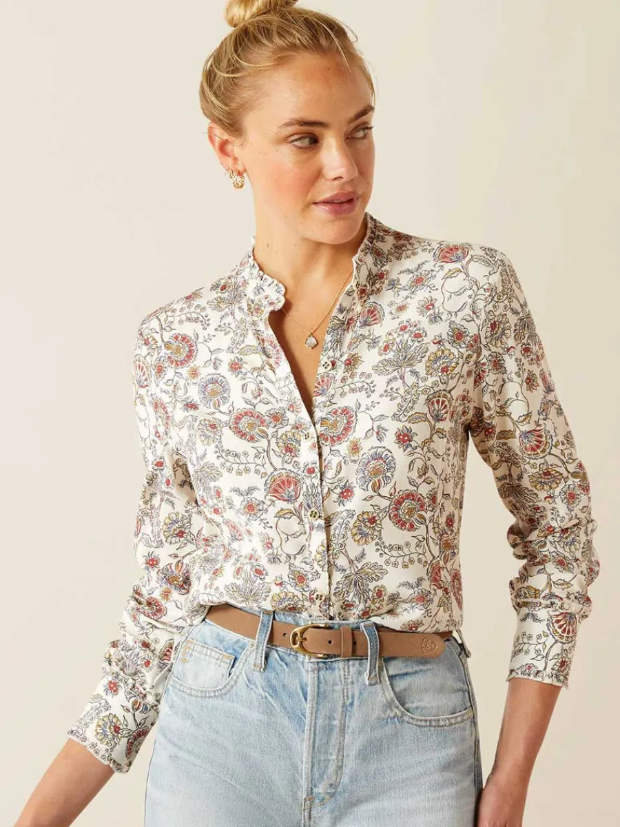 Women Ariat Clarion Blouse - Womens - Paisley Perennial