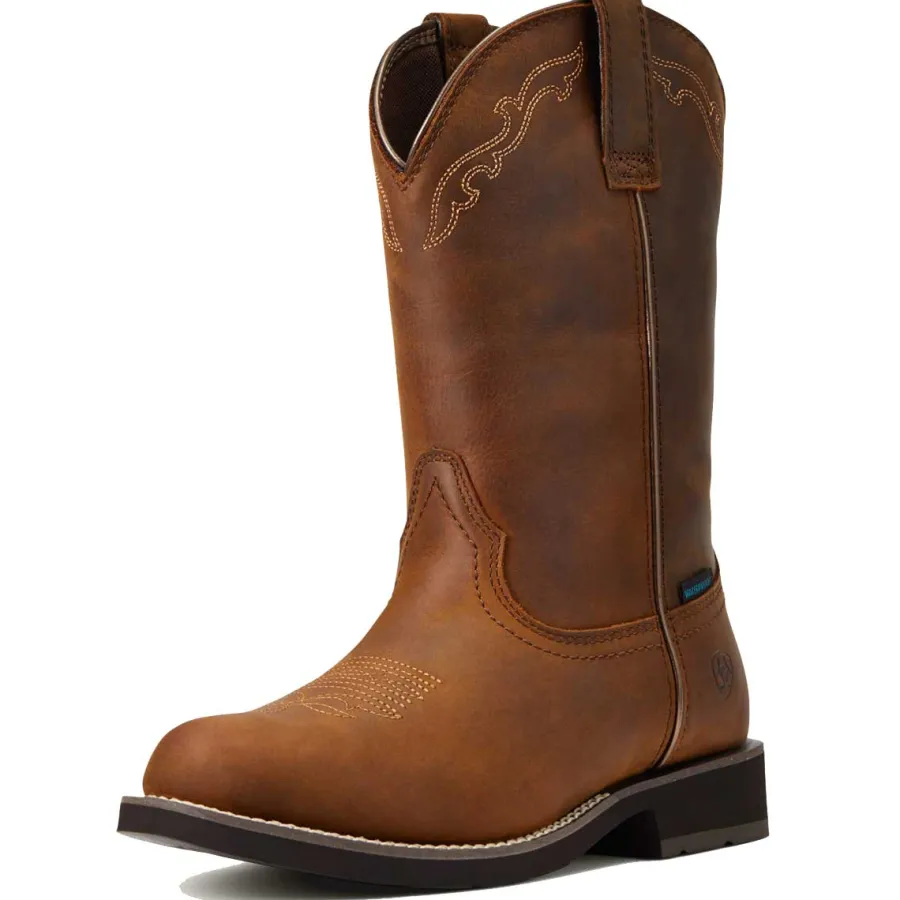 Ariat Delilah Round Toe Waterproof Western Boots - Womens Cowgirl - Di
