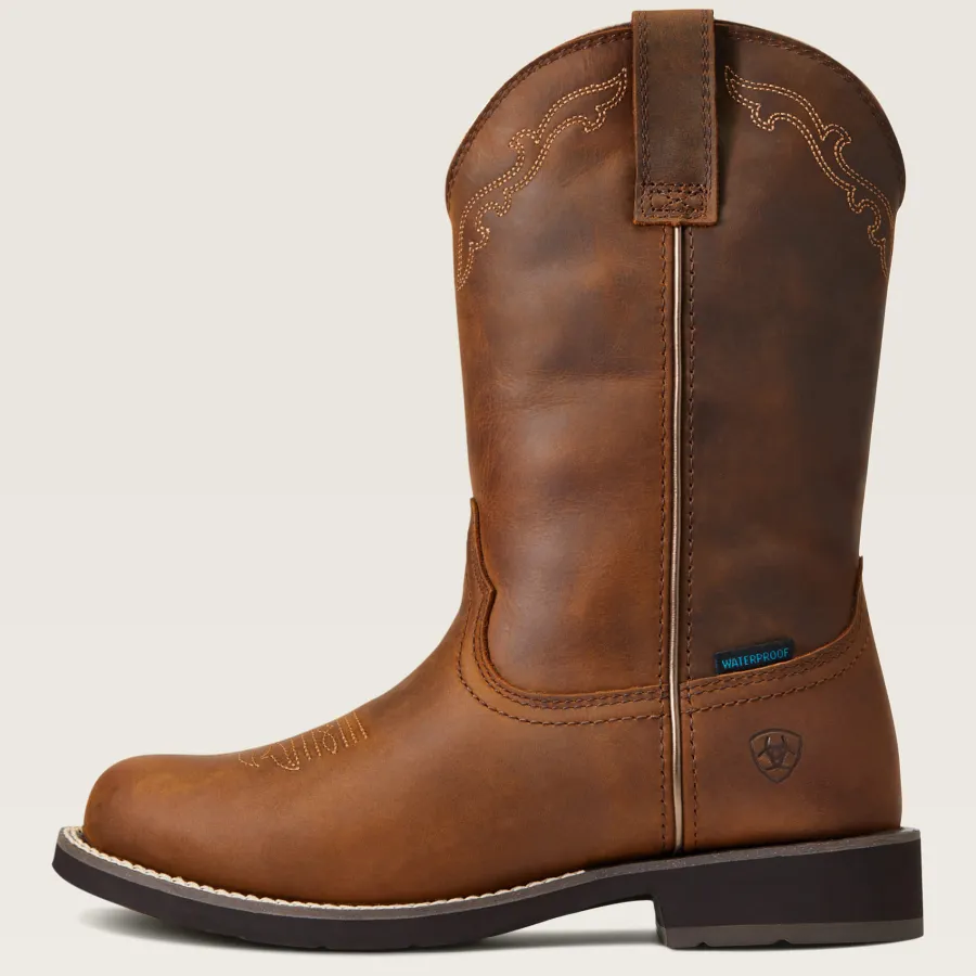 Ariat Delilah Round Toe Waterproof Western Boots - Womens Cowgirl - Di