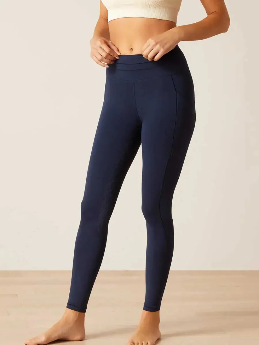 Women Ariat Eos 2.0 Full Seat Riding Tights - Womens - Navy Eclipse