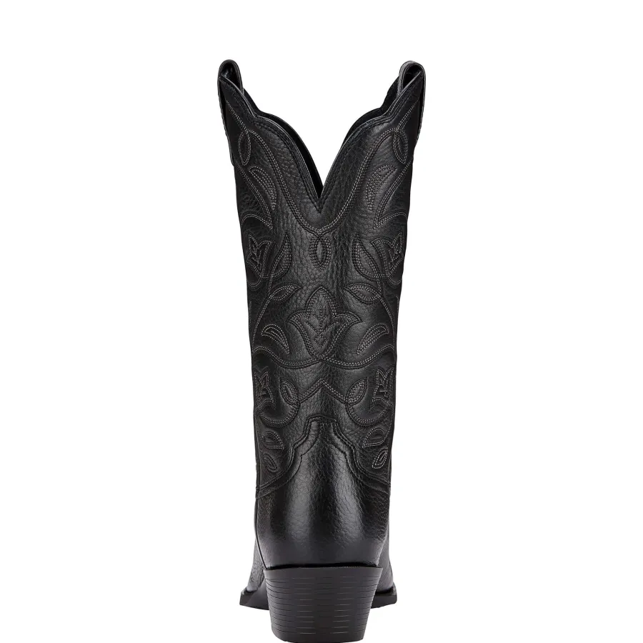 ariat_heritage_western_r__3-2.webp Women Ariat Heritage Western R Toe Boots - Womens Cowgirl - Black Deertan