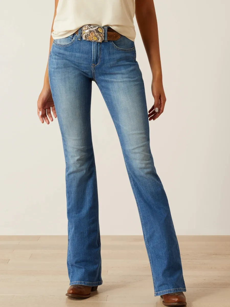 Ariat High Rise Cassandra Boot Cut Jeans - Women's - Anaheim Blue