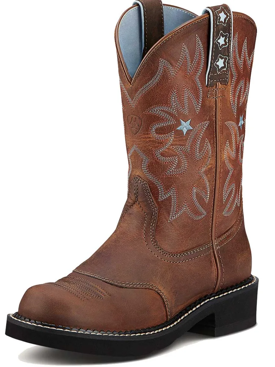 Ariat Probaby Western Boots - Womens Cowgirl - Driftwood Brown