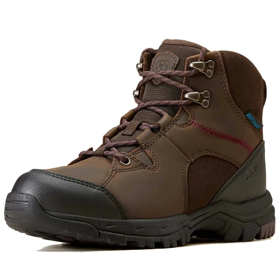 Women Ariat Skyline Mid H20 Waterproof Boots - Womens - Chocolate Brown