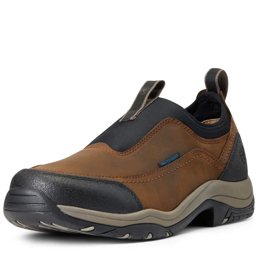 Ariat Terrain Ease Waterproof Shoes - Mens - Oily Distressed Brown