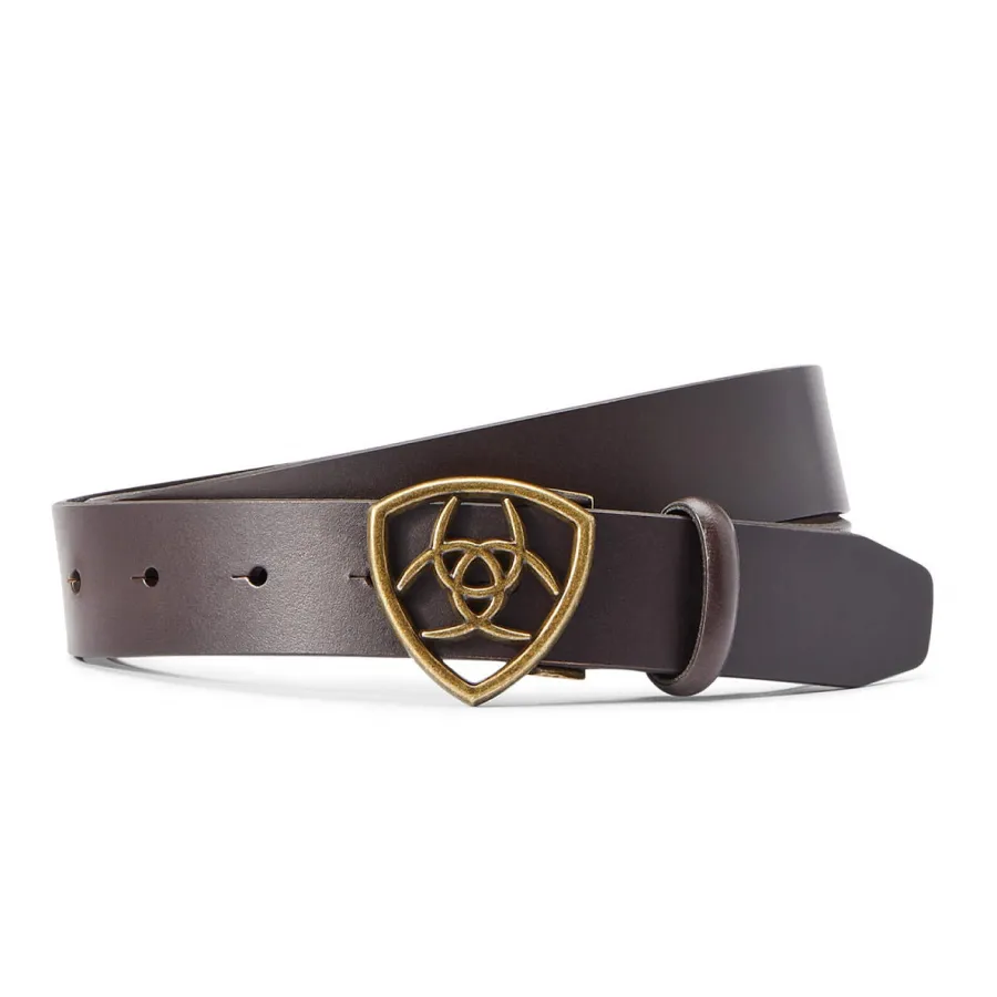 Ariat The Shield Leather Belt - Womens - Cocoa