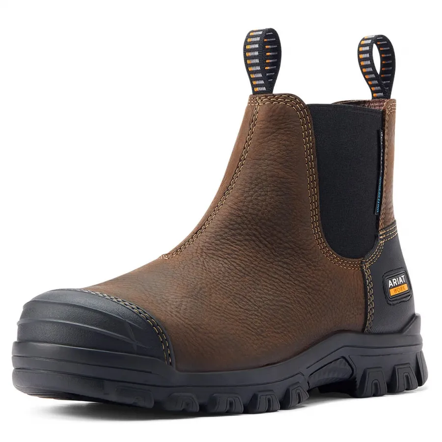 Ariat Treadfast Chelsea Work Boots - Mens Waterproof Steel Toe Cap - D