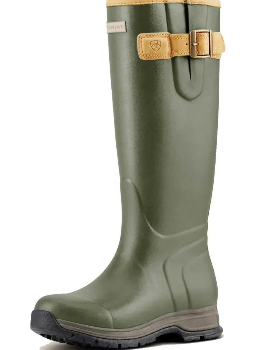Ariat Wellies - Womens Burford Neoprene Insulated Boots - Olive Green