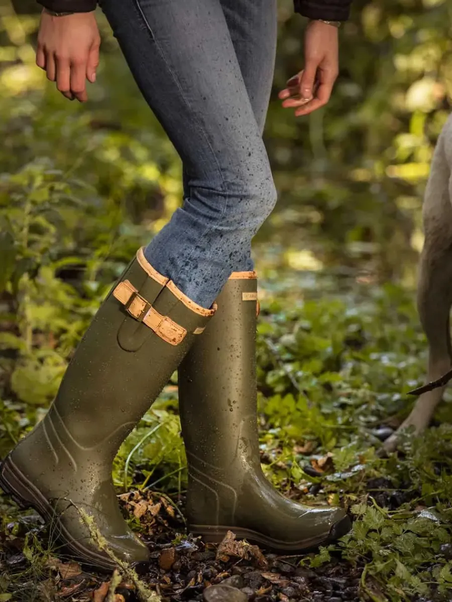 ariat_wellies__womens_bur_1.webp Ariat Wellies - Womens Burford Neoprene Insulated Boots - Olive Green