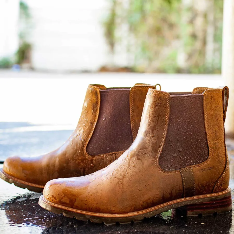 Ariat Wexford H2O Waterproof Chelsea Boots - Womens - Weathered Brown