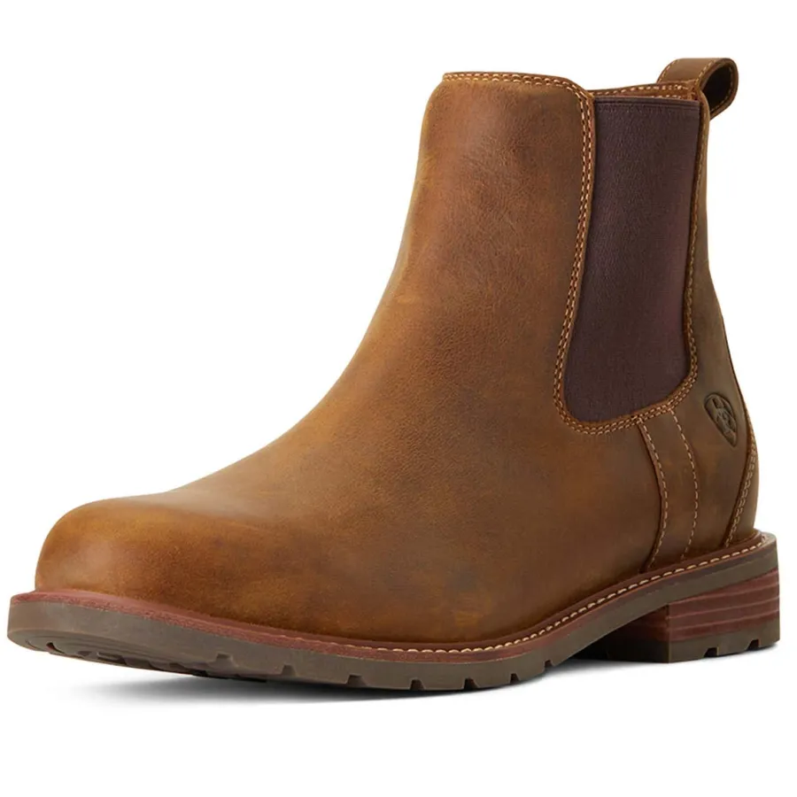 Ariat Wexford Waterproof Chelsea Boots - Mens - Weathered Brown