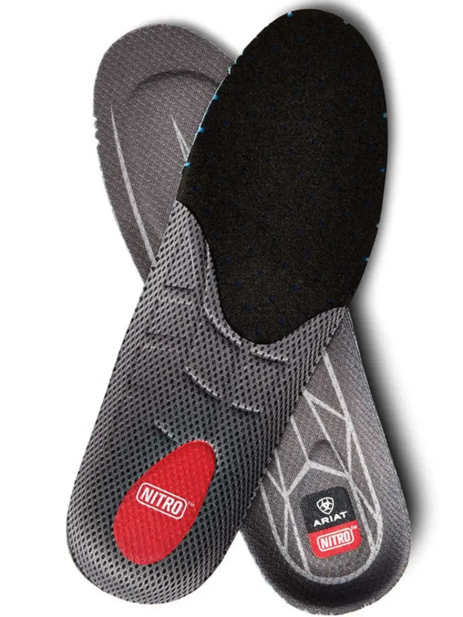 Ariat Womens Insoles - Nitro Round Toe - Blue