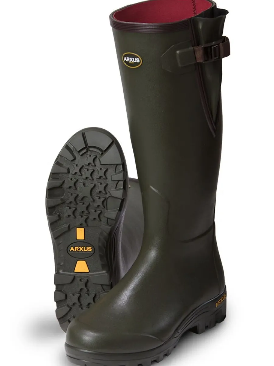 Arxus Pioneer Nord Wellington Boots - Neoprene Side Adjustable - Dark